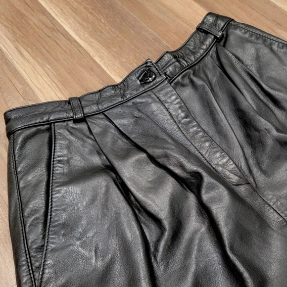 Siena Studio High Waisted Leather Pants - Picture 3 of 6